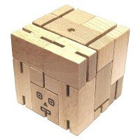 Открыть инструкцию Головоломка деревянная в коробке Робот от Эврика
