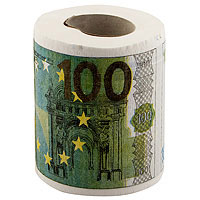 Туалетная бумага 100 евро мини
